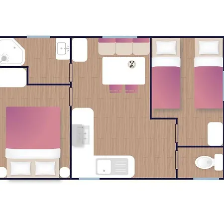Mobil-home 3 Pieces Avec Terrasse A - Api-1-52-1016